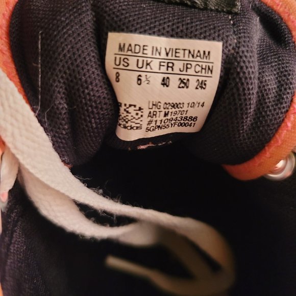 Adidas Women Basketball Canvas Shoes M19701Size 8 Pink Very Rare Limited - Picture 8 of 8